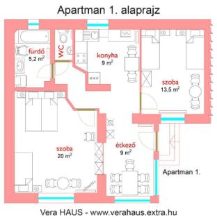 Vera Haus - Balatoni apartmanok 5 percre a strandtól