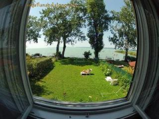 Igényes közvetlen vízparti ikerfél max 5 főnek Szántódon (317)