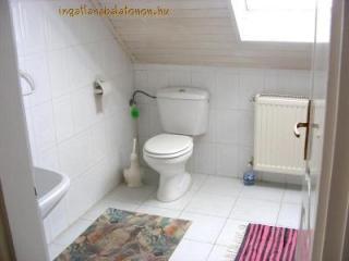 6 hálószobás újszerű nyaralóház Balatontól 1000 méterre (375)