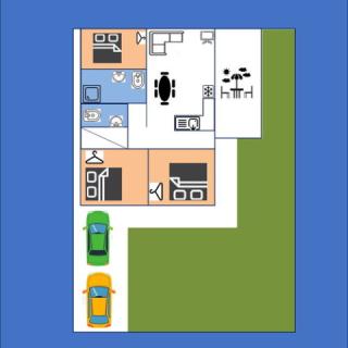 Hunor House Apartman, 1 apartman 8 férőhely