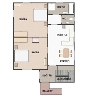 Noémi Apartman, 2 apartman 12 férőhely