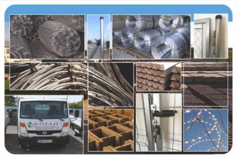 Betonoszlop vadháló drótháló drótfonat kerítés építés