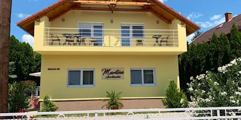 Martina Apartmanház, 3 apartman 27 férőhely