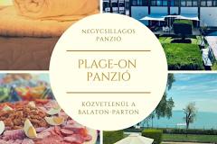 PLAGE-ON Panzió, 21 szoba 47 férőhely
